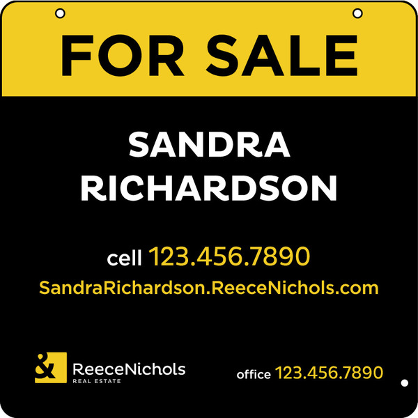 Agent Sign Panel, 12h x 12w, Steel